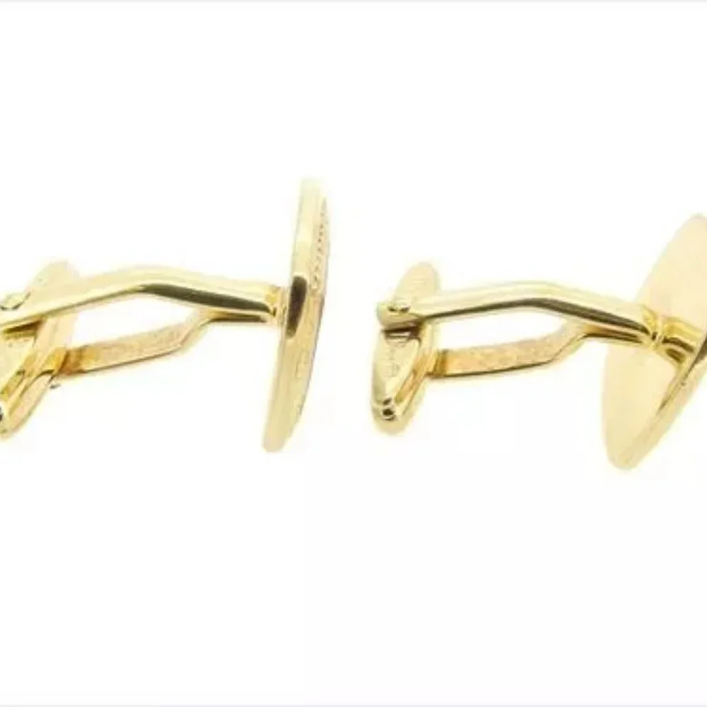 Dior cuffs Logo Gold Mens Authentic Used